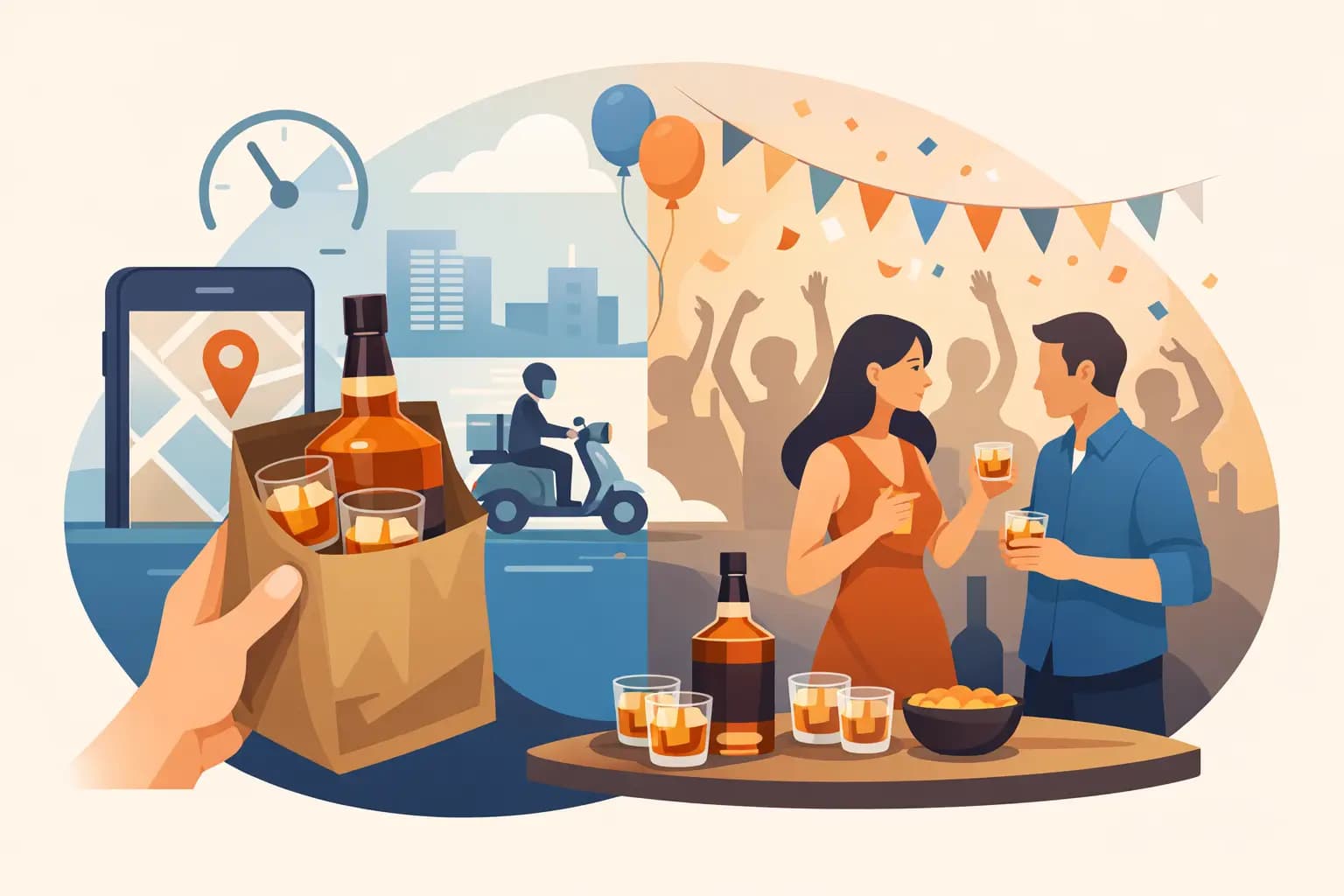 Whiskey Delivery for Party Hosts Done Fast