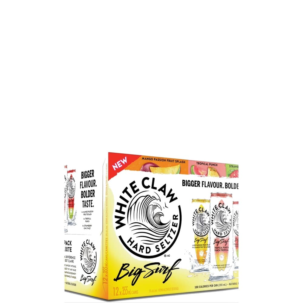White Claw Big Surf Variety Pack Hard Seltzer 12 x