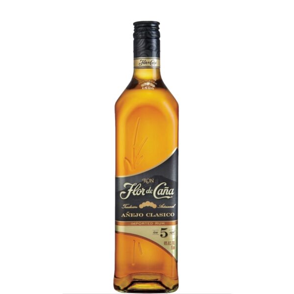 Flor de Caña Añejo Clásico 5 Year Rum 750mL
