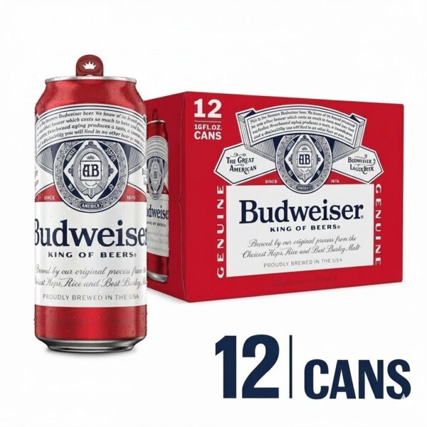 Budweiser Beer 12 Pack Cans