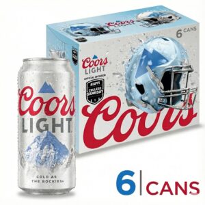 Coors Light Beer 6 Pack Cans