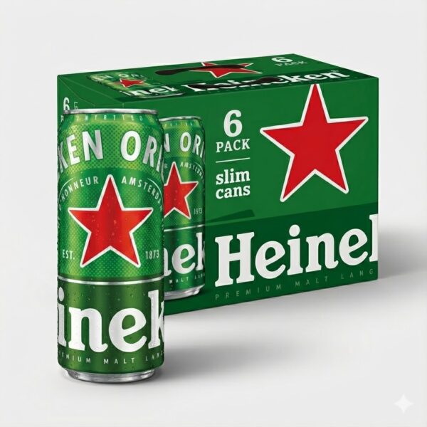 Heineken Beer 6 Pack Cans