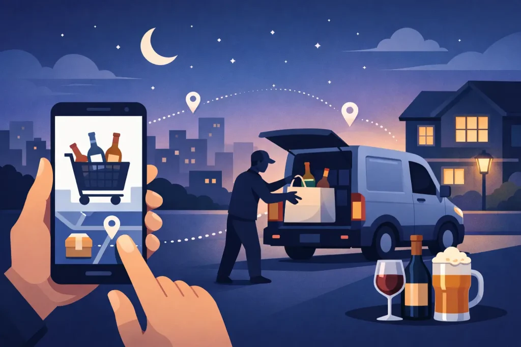 How Late Alcohol Delivery Works at Night