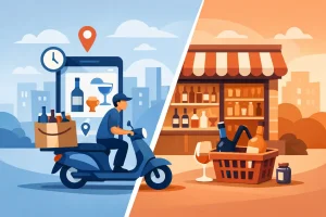 Delivery Service Versus Liquor Store